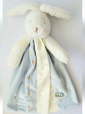 BUNNIES BY THE BAY PLUSH BUNNY BEST FRIENDS INDEED  LOVEY SECURITY BLANKET